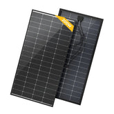 BougeRV 200W Rigid Bifacial Monocrystalline Solar Panel – 10BB Half-Cut Design